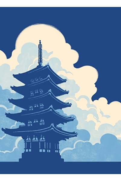 Universal Poster decorativ din lemn cu peisajul Nara