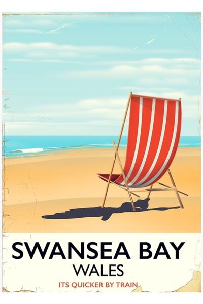 Universal Декоративен дървен плакат-картина със знаме на уистърнското крайбре...