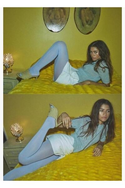 Universal Ξύλινη διακοσμητική αφίσα ζωγραφικής Zendaya