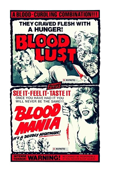 Universal Poster decorativ din lemn cu tematică de sânge