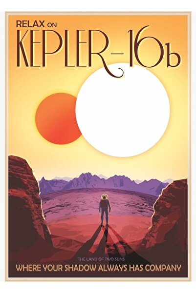 Universal Декоративен дървен плакат за маса НАСА - Келпър-16Б