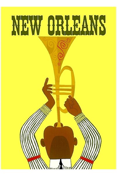 Universal New Orleans; Poster decorativ din lemn cu imprimeu Mardi Gras