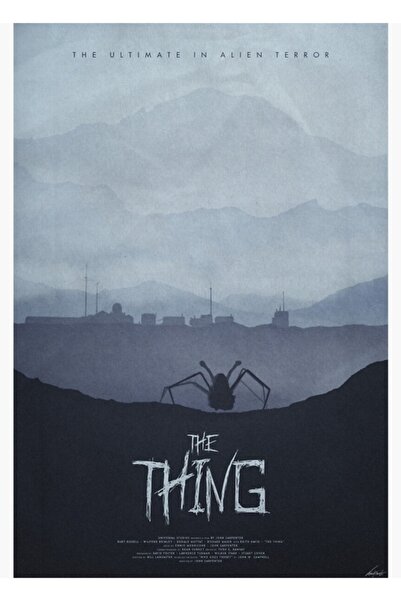 Universal Χειμώνας - Το Πράγμα (1982) Ξύλινη Διακοσμητική Αφίσα Τέχνης