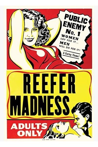 Universal Reefer Madness Ξύλινη Διακοσμητική Αφίσα Τραπεζιού