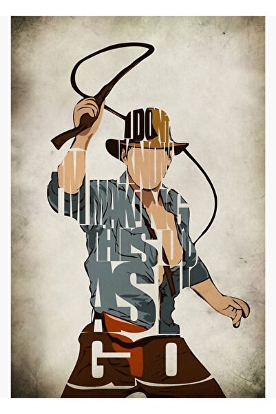Universal Poster decorativ din lemn Indiana Jones