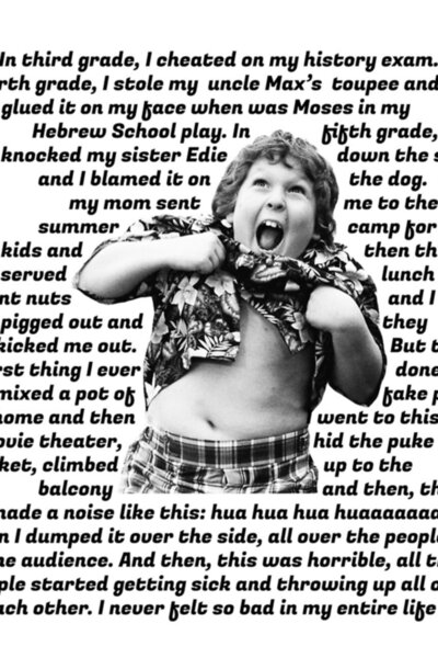 Universal Декоративен дървен плакат  "Изповедната маса на Чънк "