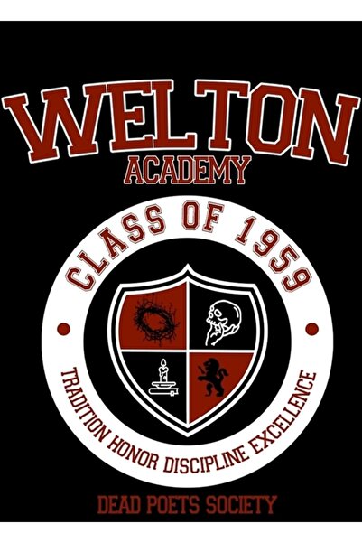 Universal Λογότυπο της Ακαδημίας Γουέλτον, Ένωση των Νεκρών Ποιητών. Ξύλινη Δ...