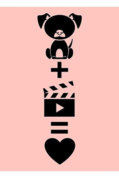 Universal Filmele Dog Plus sunt dragoste Tablou Poster din lemn decorativ