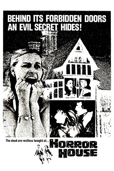 Universal Декоративен дървен плакат за маса  "Къща на ужаса "