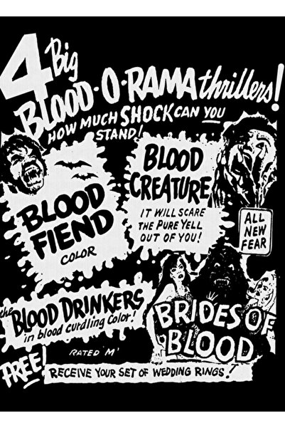 Universal Αιματογραφία! Ξύλινη Διακοσμητική Αφίσα Ζωγραφικής