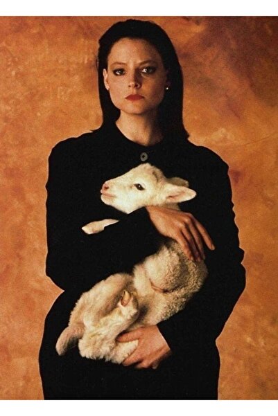 Universal Clarice ținând mielul, tablou decorativ din lemn, poster decorativ