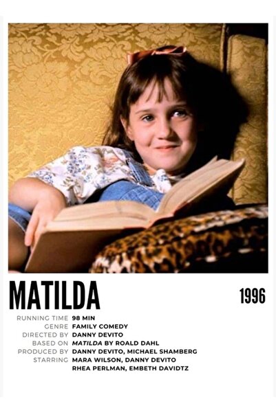 Universal Poster decorativ din lemn Matilda Tablo