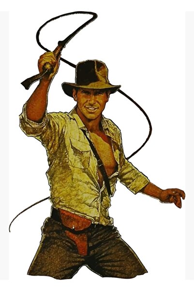 Universal Декоративен дървен плакат Индиана Джоунс