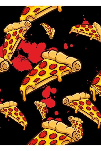 Universal Filme de groază și pizza sângeroasă, poster decorativ din lemn