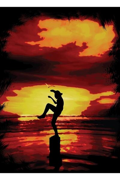 Universal Turna Tekmesi Karate Παιδικό Ξύλινο Τραπέζι Αφίσα Διακοσμητική