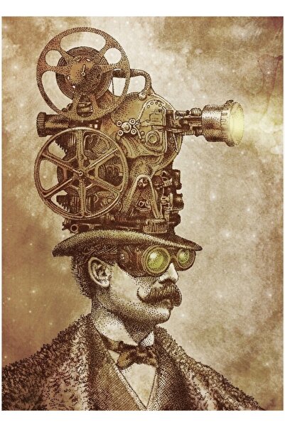 Universal Προβολέας προβολής φιλμ (Επιλογή σέπια) Ξύλινη διακοσμητική αφίσα γ...