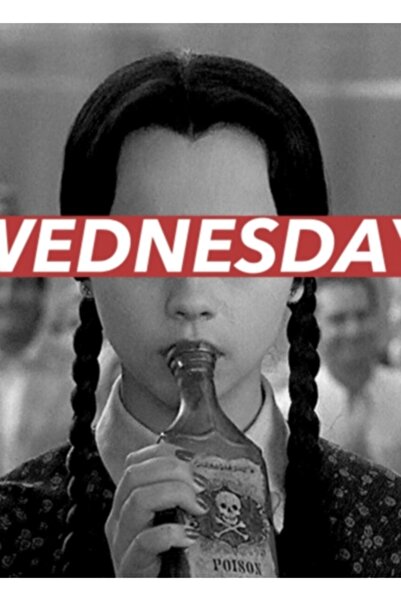 Universal Декоративен дървен плакат с картина от Уенздей