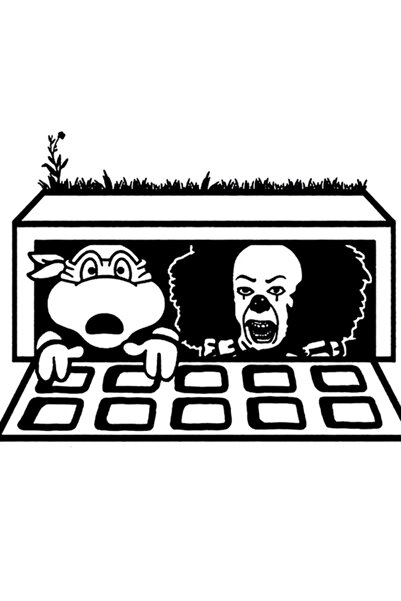 Universal Poster decorativ din lemn pentru film de groază amuzant