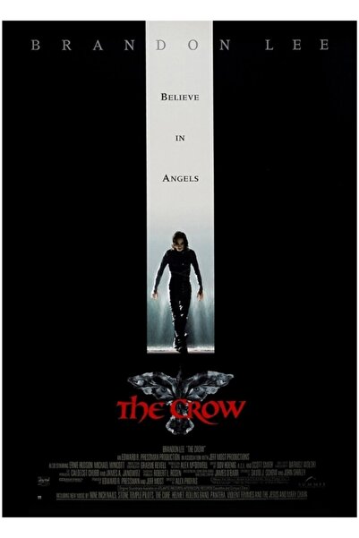 Universal Διακοσμητική ξύλινη αφίσα ταινίας Crow, ζωγραφική σε ξύλινη βάση, δ...