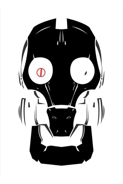 Universal Love Death Robots Tablou negru Poster din lemn decorativ