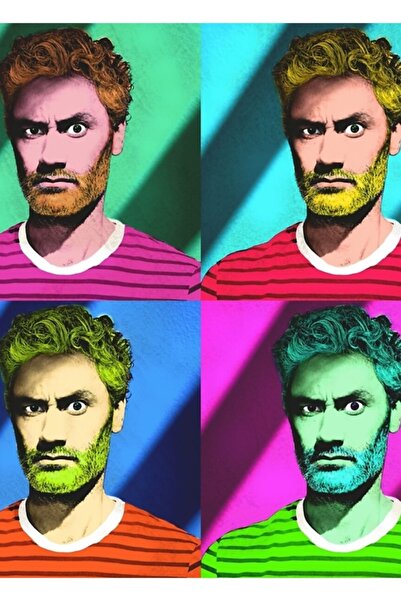 Universal Тайка Уайтити, от Анди Уорхол, Декоративен дървен плакат-картина