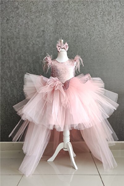 NGS STİL Pudra Peplumlu Elbise