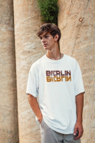 Machetta Λευκό μπλουζάκι με στάμπα Βερολίνου