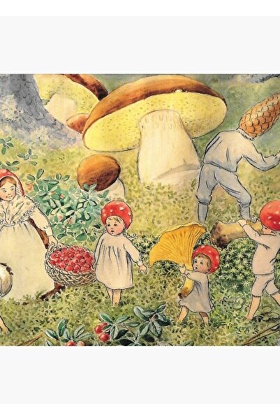 Universal «Η συγκομιδή των μανιταριών» από την Έλσα Μπέσκο (1923) Ζωγραφική ξ...