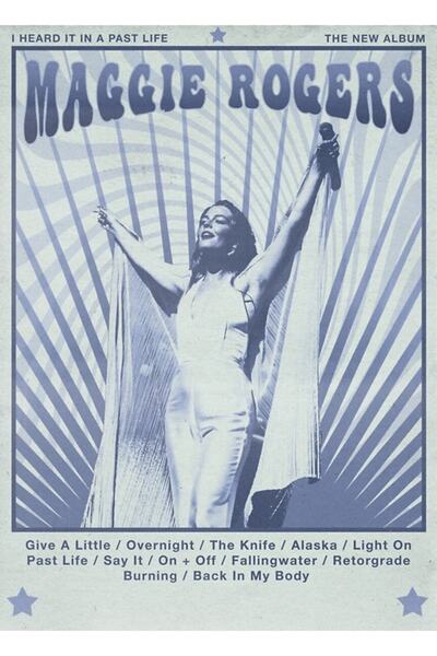 Universal Maggie Rogers Tablou retro Poster decorativ din lemn