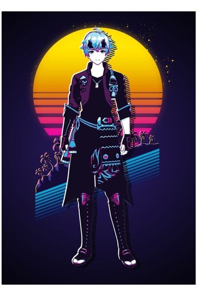 Universal Thoma - Genshin Impact *Retro anii '80* Poster decorativ din lemn