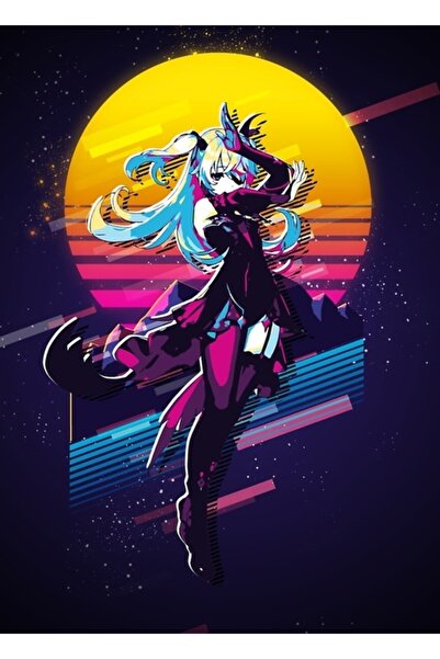 Universal Φίσλ - Γκένσιν Ίμπακτ Ξύλινη Διακοσμητική Αφίσα Ρετρό 80s