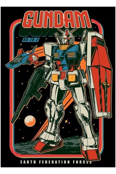 Universal Poster decorativ din lemn Retro Rx 78-2