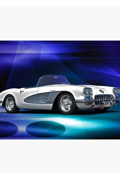 Universal 1959 Corvette Roadster III Ξύλινη διακοσμητική αφίσα για το τραπέζι