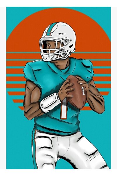 Universal Αφίσα Tua Tagovailoa, Ξύλινη Αφίσα, Διακοσμητική