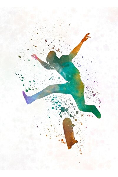 Universal Adam Kaykay 02 Ακουαρέλα Ξύλινη Αφίσα Διακοσμητική