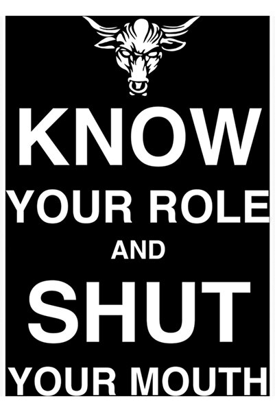 Universal Ξύλινη διακοσμητική αφίσα με εικόνα  "Γνωρίστε τον ρόλο σας και κλε...