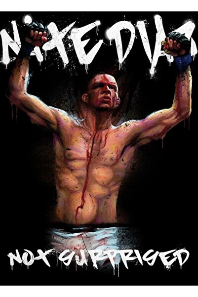 Universal Nate Diaz Nije iznenađen 2 Slika Drveni Poster Dekorativni