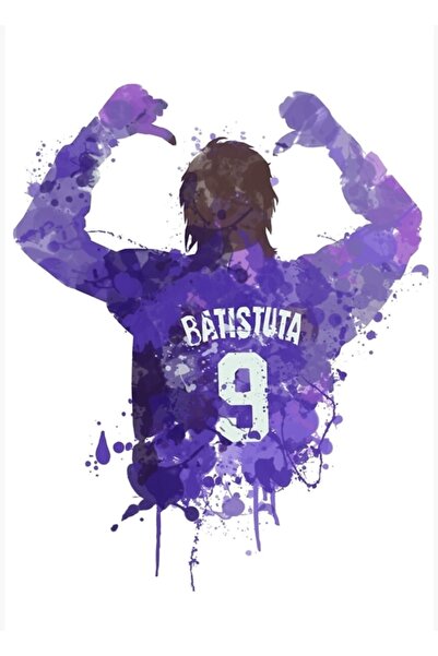 Universal Γκαμπριέλ Μπατιστούτα Ξύλινη Διακοσμητική Αφίσα Ζωγραφικής