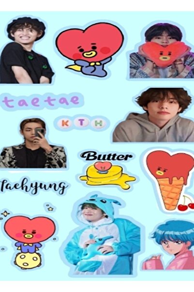 Universal Αυτοκόλλητα Taehyung - χαριτωμένο V - Χαριτωμένος Taehyung Ζωγραφικ...