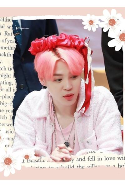 Universal Jimin Flowers Design Πίνακας Ξύλινη Αφίσα Διακοσμητική Ξύλινη Αφίσα...