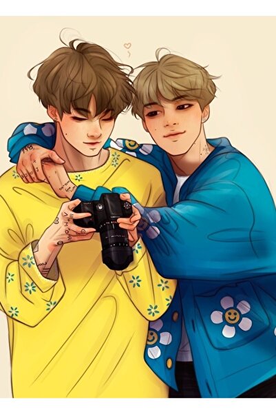 Universal Jikook - Ξύλινη Διακοσμητική Αφίσα Τέχνης Kookmin Κωδικός3344