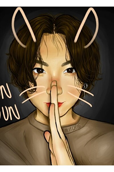 Universal Bun Bun Jungkook Ξύλινη Διακοσμητική Αφίσα Κωδικός3432