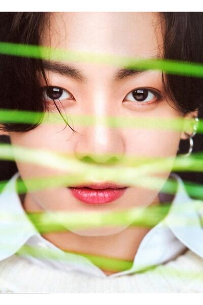 Universal Jungkook Dıcon Magazine 2021 Ξύλινη διακοσμητική αφίσα με εικονογρά...