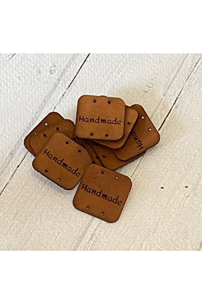 Fa Etiket علامة جلدية 2.5x2.5 سم تان داكن