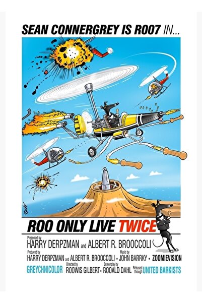 Universal Roo Lives Only Twice Πίνακας ζωγραφικής Ξύλινη αφίσα Διακοσμητική