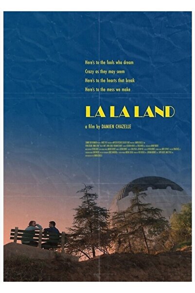 Universal Poster filma Lala Land, drveni poster, dekorativni