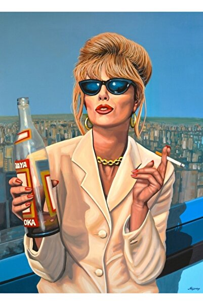 Universal Joanna Lumley Patsy Stone Pictură pe lemn Poster din lemn ca obiect...