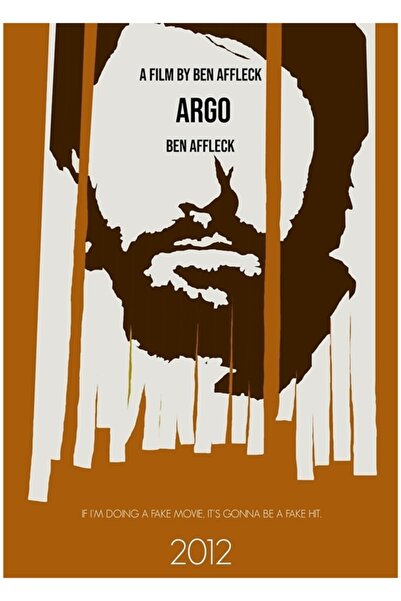 Universal Μινιμαλιστική ξύλινη διακοσμητική αφίσα ταινίας Argo