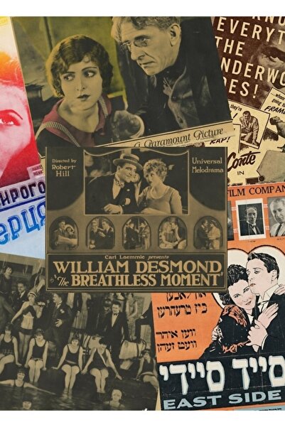 Universal Montaj de imagini din filme vechi # 1 Poster decorativ din lemn