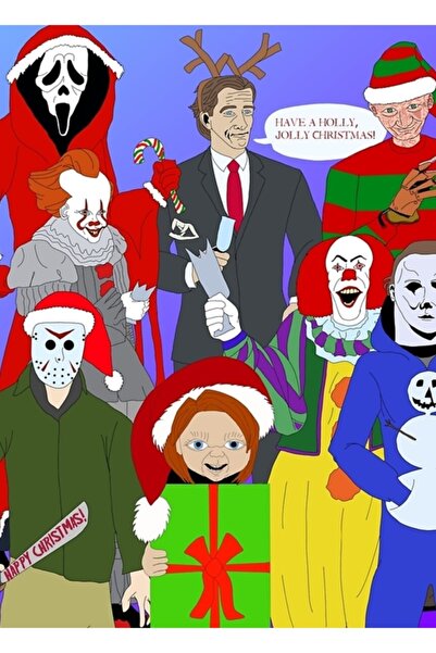 Universal Χειμερινή Χώρα του Τρόμου 00 Ξύλινη Διακοσμητική Αφίσα Ζωγραφικής